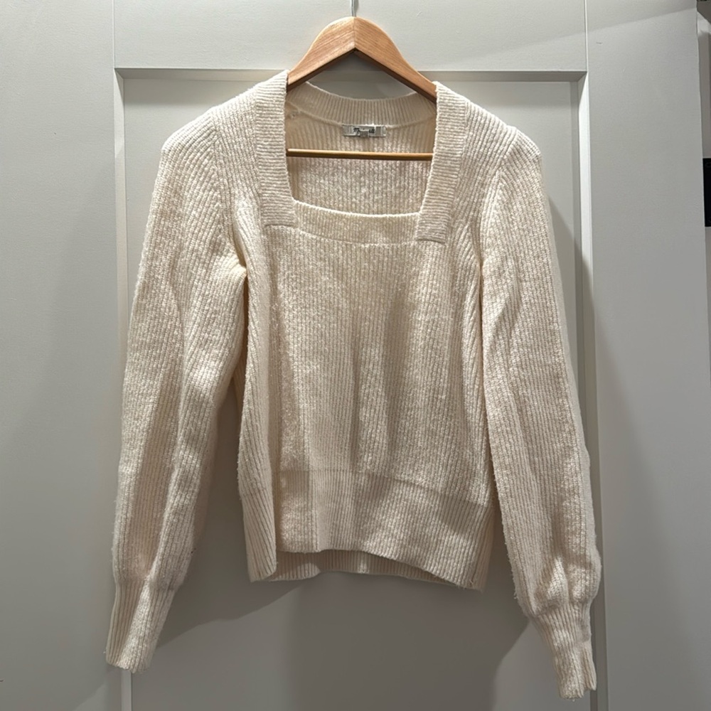 Madewell white sweater
